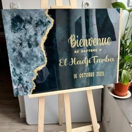 Plaque de bienvenue comme un océan