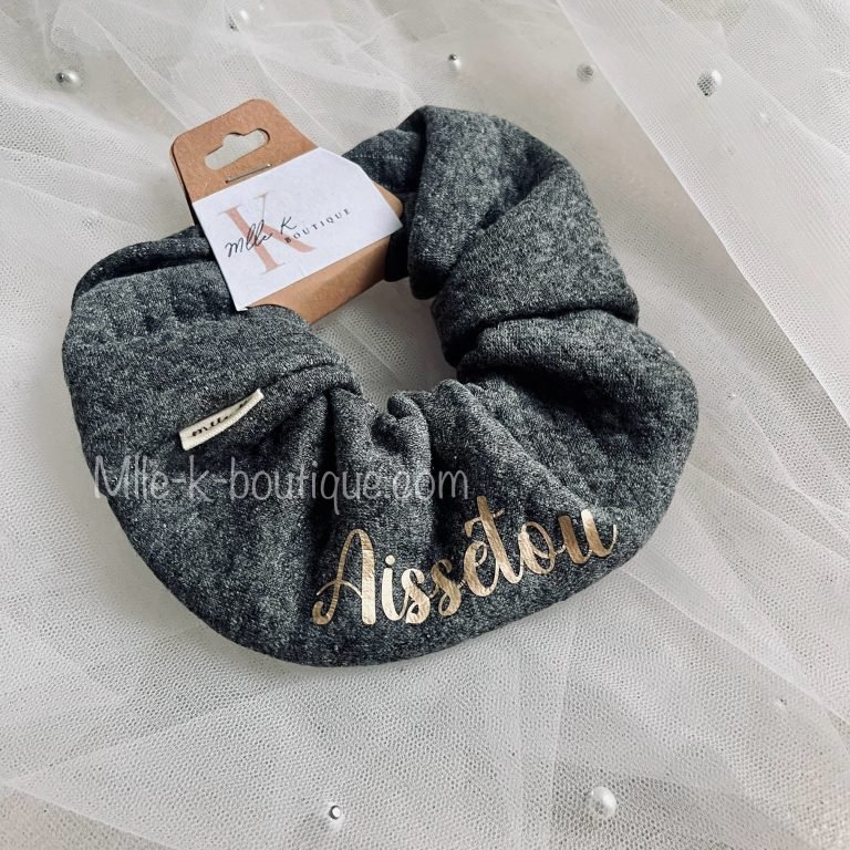 chouchou personnalisé avec un prénom