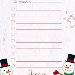 Ma liste au père Noël - Fichier téléchargeable