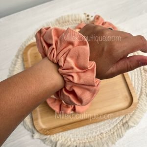 Coffret 2 chouchous artisanaux en tissu faits main – Accessoires cheveux femme – Fabrication artisanale française