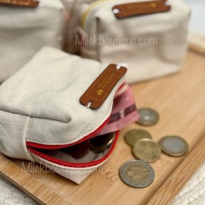 Petit porte-monnaie en tissu fait main, élégant et pratique, idée cadeau unique