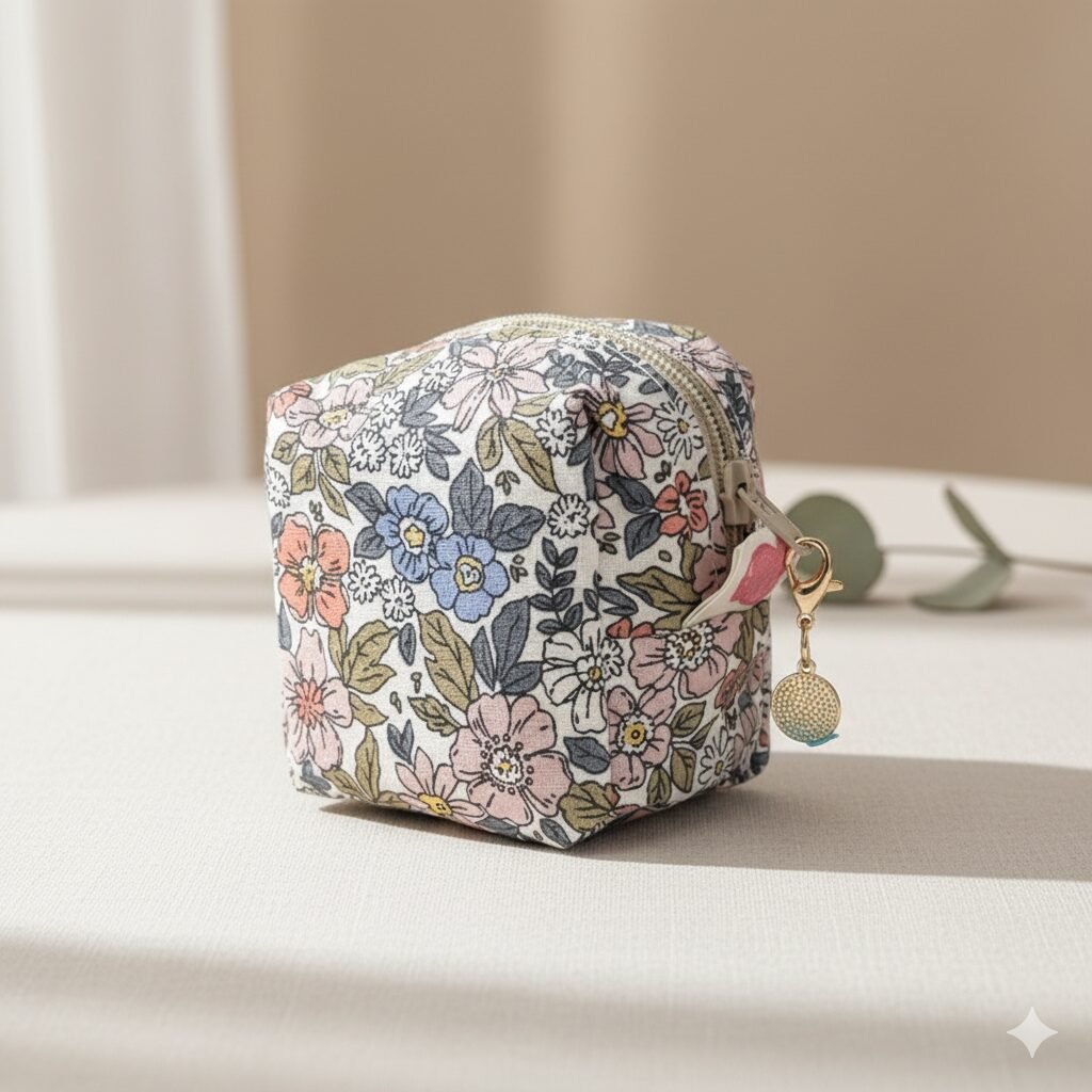 porte monnaie fleurs